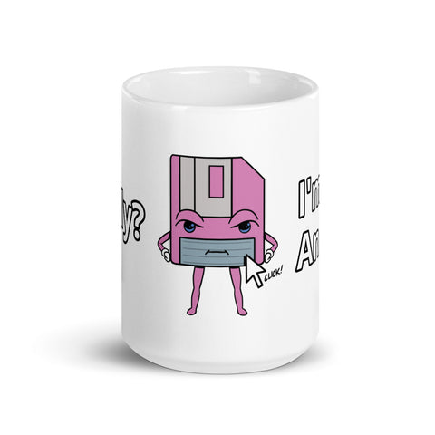I'm Not an Icon Pink Floppy Mug