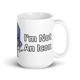 I'm Not an Icon Blue Floppy Mug