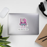 Pink Floppy Stickers