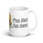 I'm Not an Icon Yellow Floppy Mug