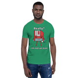 I'm Not an Icon Red Floppy Short-Sleeve Unisex T-Shirt